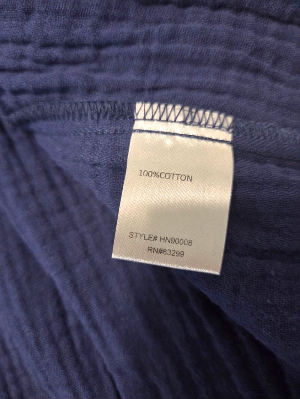 NWT 3x Gauze Flutter Sleeve Navy Dress - Picture 4 of 12